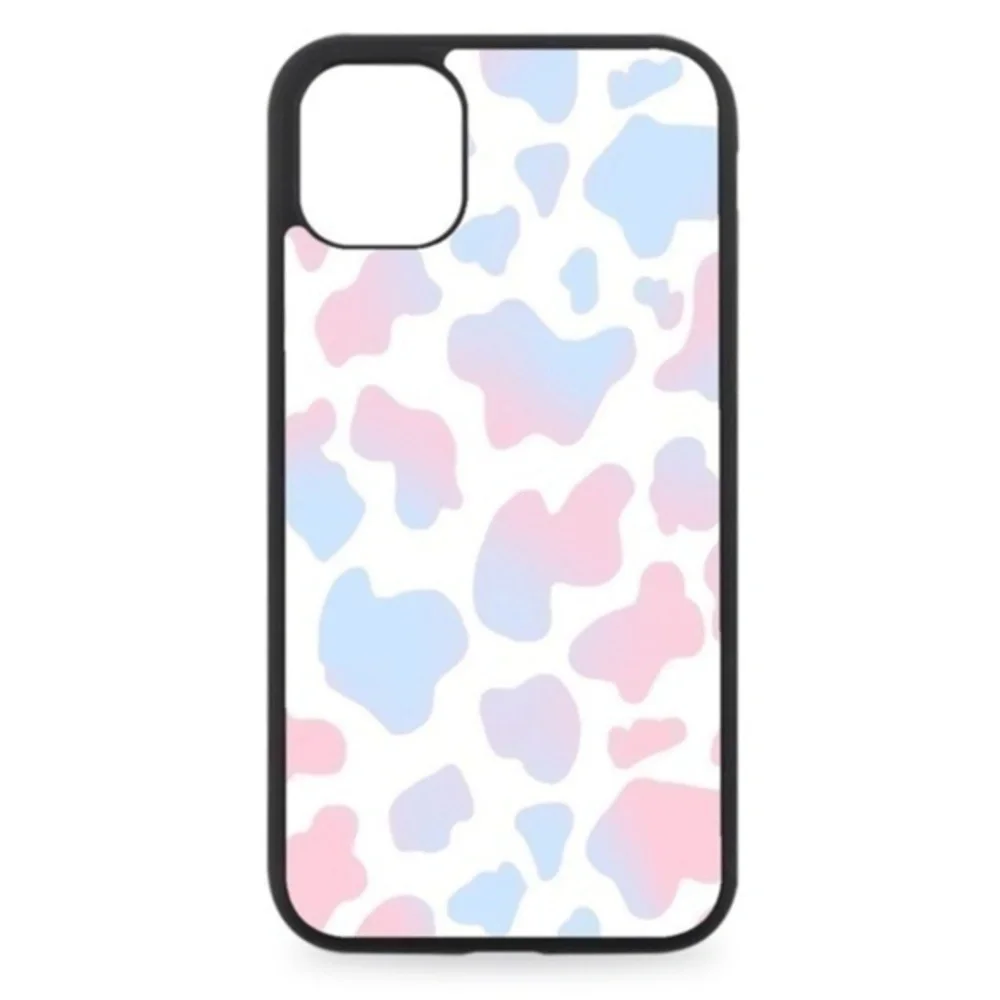 Pink & Blue Cotton Candy Cow Print Phone Case